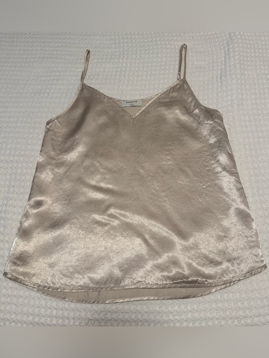 Babaton Tops - Babaton Aritzia Satin Cami Tank Top Champagne Beige Silky Minimalist Size Small